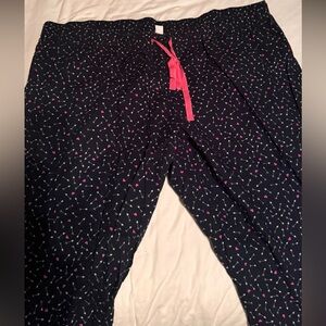 Navy heart and arrows pj pants